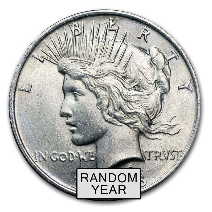 1922 P Peace Silver Dollar Brilliant Uncirculated Bu Dollars Monomagazine Peace 1921 35